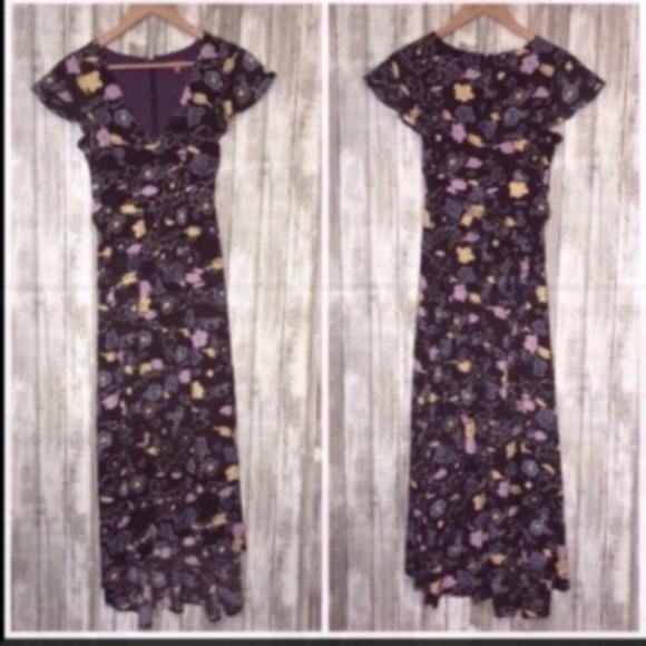 Modcloth Burgundy Retro High Low Dress - Picture 6 of 13